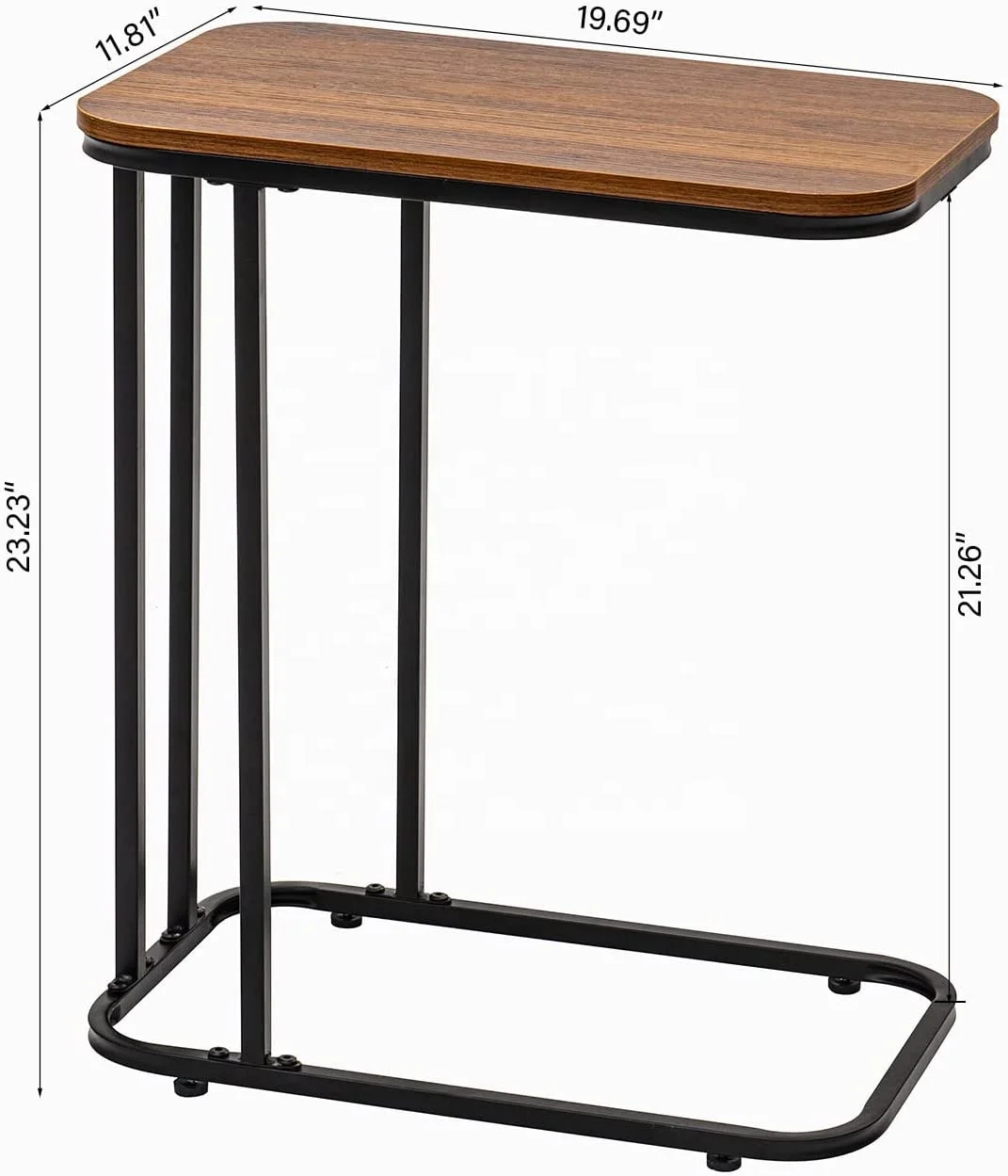 New iron Nordic round square marble modern wood black white gold side coffee table