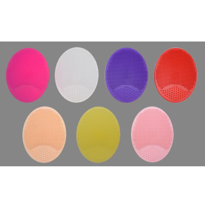 Бесплатный образец, красочная Женская щетка для чистки лица, мягкие силиконовые щетки для лица