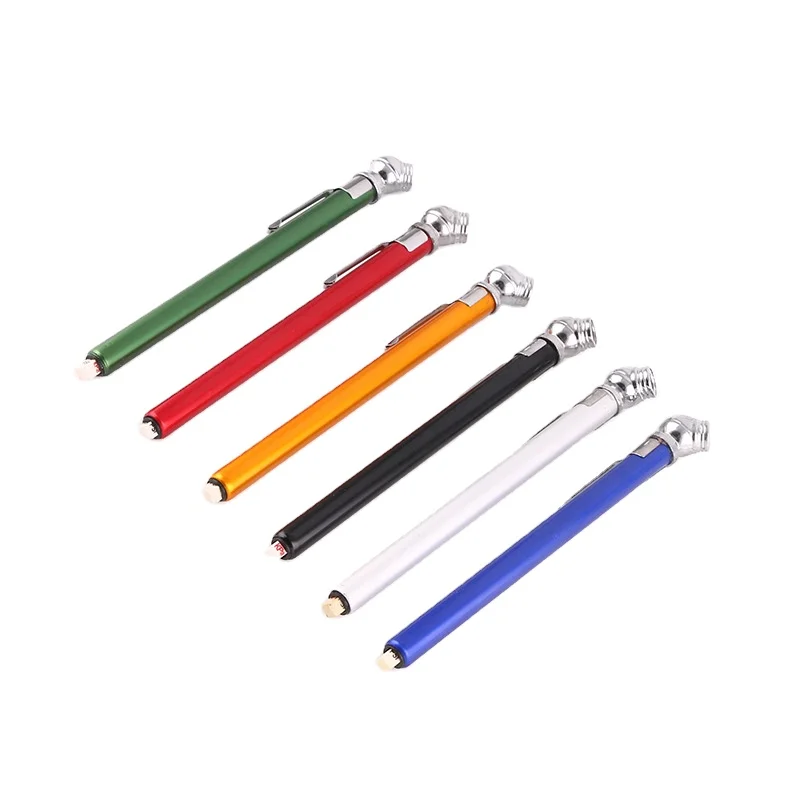 cheap promotional pen tire gauge with carabiner