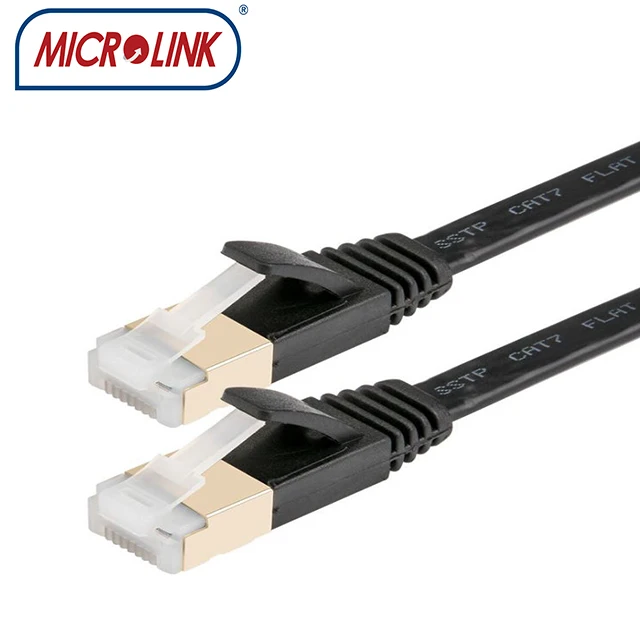 Rohs compliant halogen free  cat7 cat 8  cat 9 flat ethernet lan network cable with 100% fluke pass reach certificate