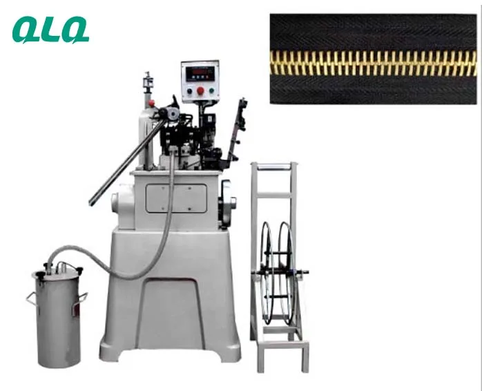 Зубчатая формовочная машина для металлической молнии Riri зубчатая штамповочная длинной цепи Тайваньская установка сборки