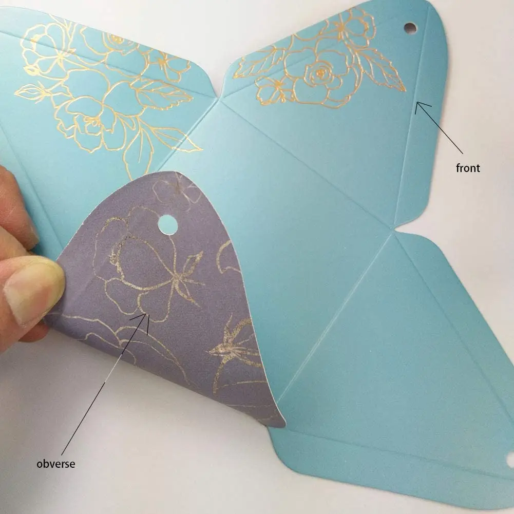 European style Kraft Flower Conical Paper Favor Gift Chocolate Candy Packaging Wedding Dragee Box For Guest