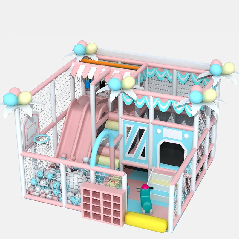 Small Children Castle Playground Equipment Soft Material Play Toys Theme Park Indoor Playground for Kids