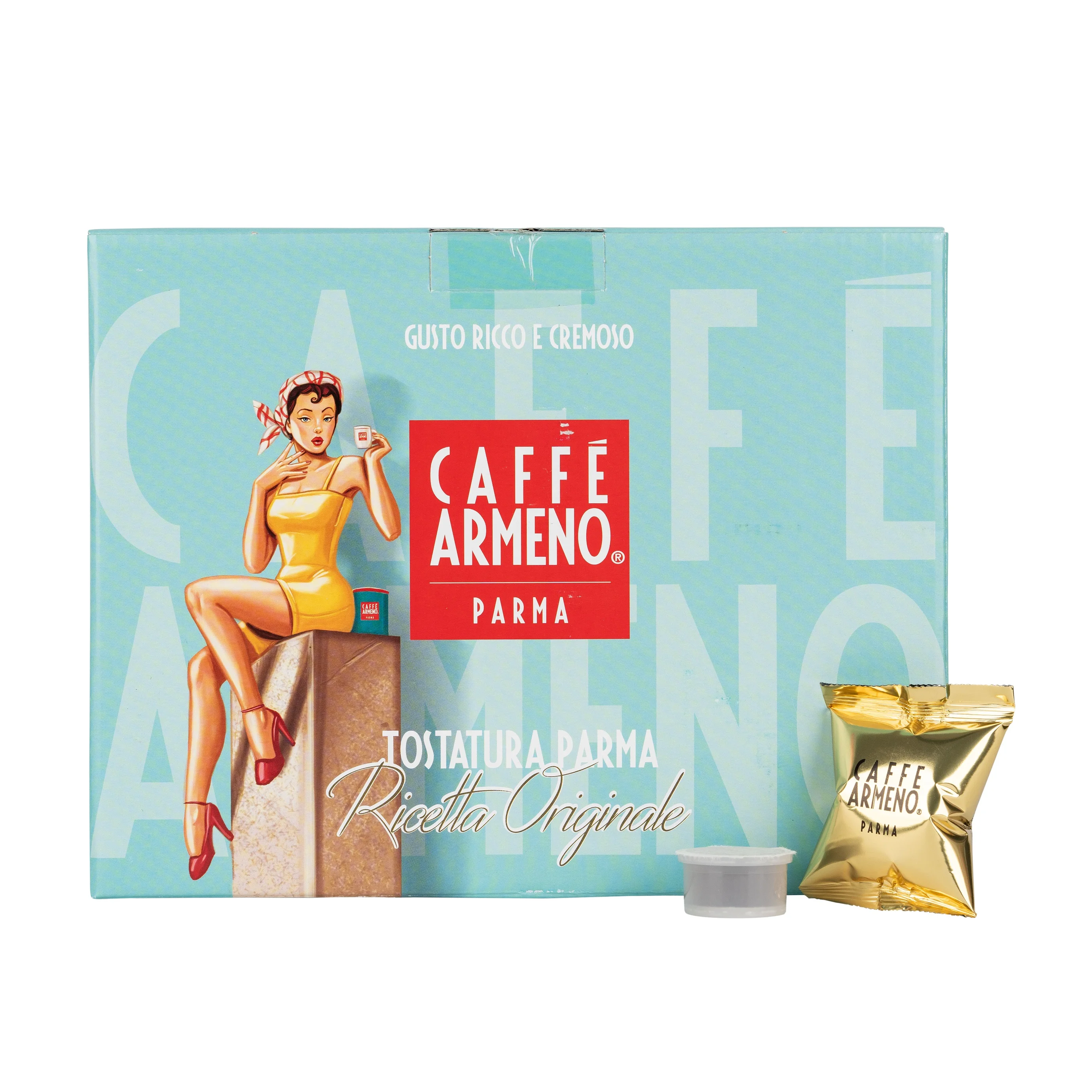 Armeno Caffe Srl Brand For Lavazza Espresso Point Compatible Capsule Mild Blend Italian Quality Coffee In A Box Of 100 Pieces