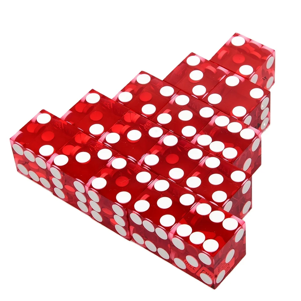 Заводская 19 мм square cube прозрачная 6 двухсторонняя carsion кости акриловая смола выгравированный логотип пользовательские d6