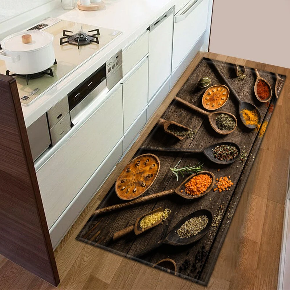 Modern Kitchen Doormat Decoration Bedroom Carpet Mat Bathroom Anti-slip Floor Home Balcony Hallway Long Rug
