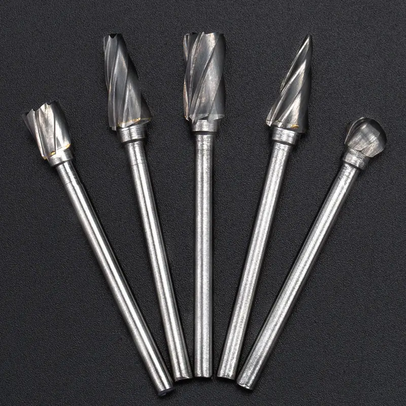 Hand tools metal engraving milling cutter 6-16mm straight shank rotary burr carbide rotary