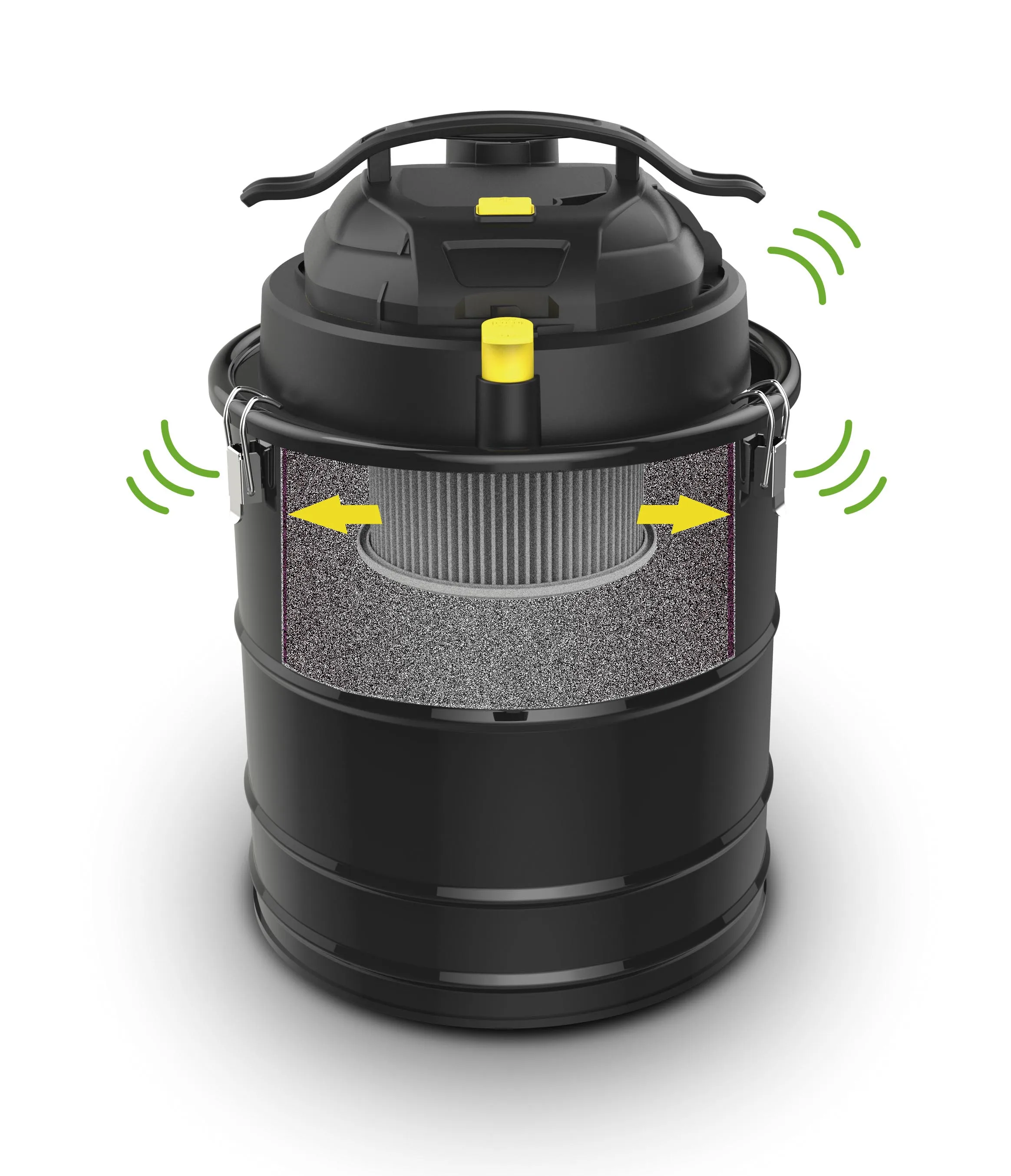 Нержавеющая сталь Авто пыли тряски Электрический CE Новый GS 1500W вибрации пылесос золы для Гувер камин барбекю