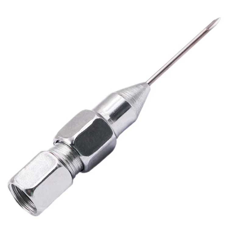 SYD-935-1 High Quality Injector Needles Reusable Hypodermic Veterinary Syringe Grease Gun Coupler Needle For Lubrication