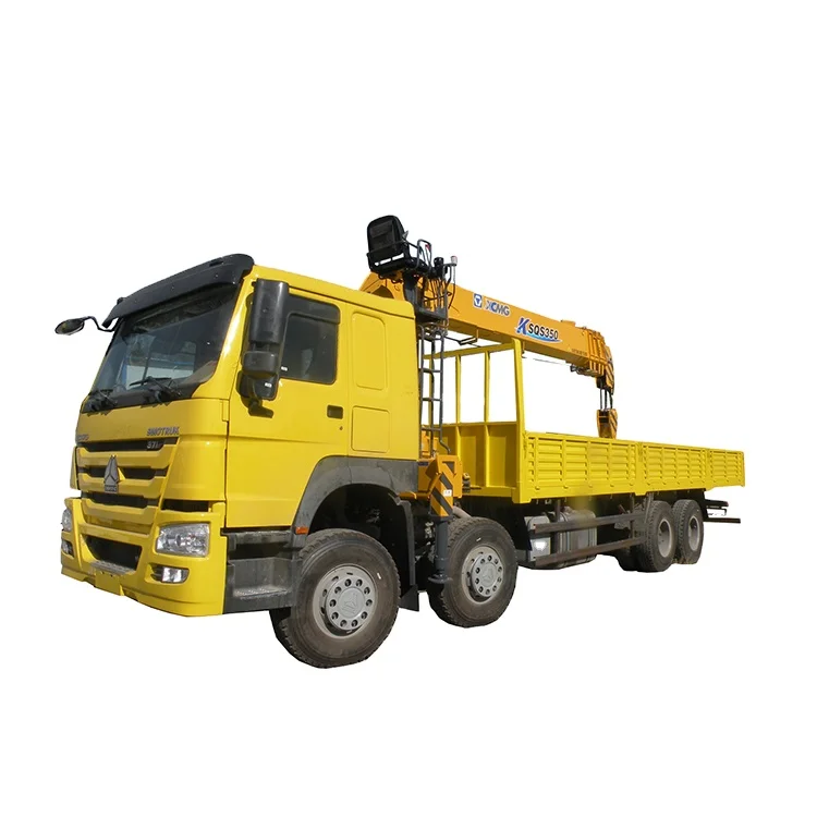 Sinotruk 8x4 16 ton craine truck mounted cranes left hand drive telescopic towable trailer truck mounted crane