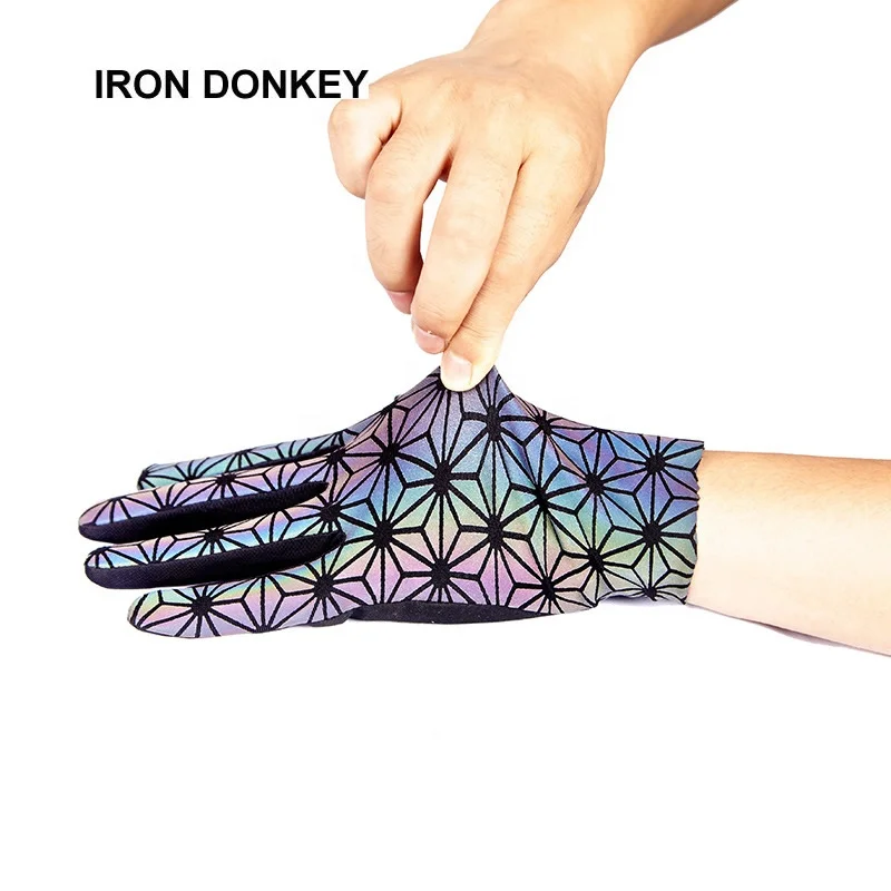 IRONDONKEY Summer Reflective Colorful Riding Gloves Racing Mountain Bike Anti-collision Motorcycle Waterproof Bike Gloves