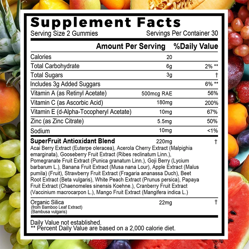 Cheap Logo Custom Gummy Candy Flavour Fruit Snacks Gummy Fruits Extract Gummies Vegetable Vitamin Soft Candy Immune Supplement
