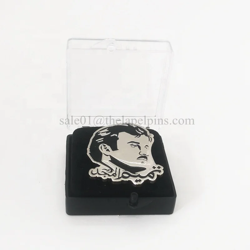 Qatar king Sheikh Tamim Almajd logo magnet pin in box