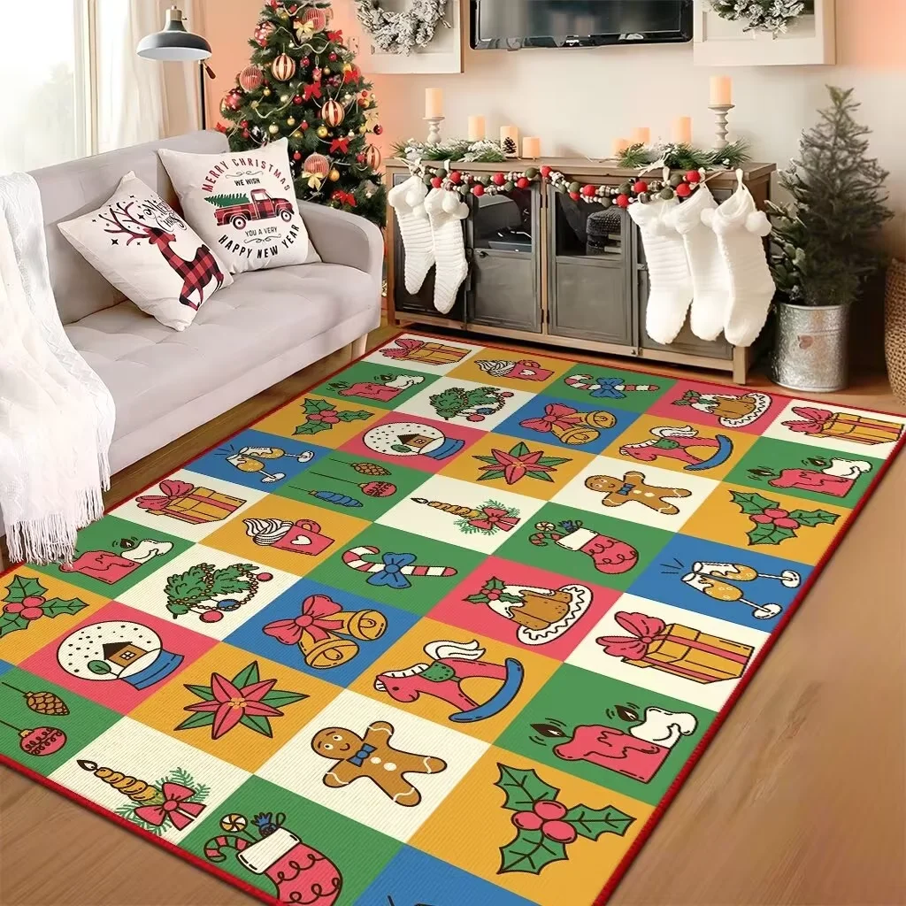 Christmas Present children rugs Floor Soft 3D Digital Printed Carpet play Mat doormats Area Rug for living room