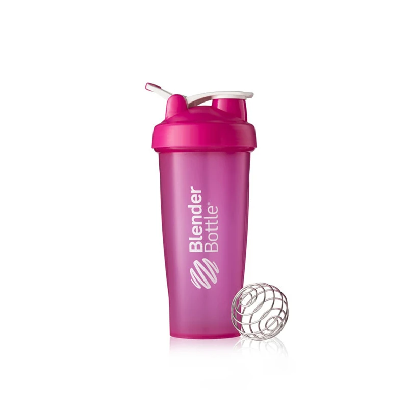 600ml fitness water bottle protein shaker bottle with mixer ball