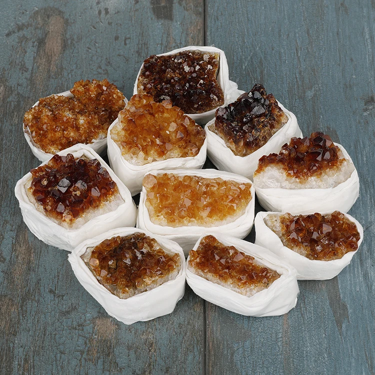 Wholesale Natural Raw Rough Smoky Citrine Crystal Cluster Natural Crystal Gemstone