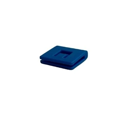 Hot Selling Bellow Cover Fitting Nylon Plastic Pulley Groove Width 1mm Blue Flat/L Type Slider Fitting