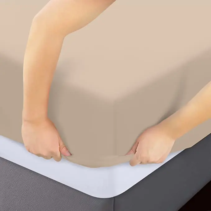 Top Online Seller Single Cotton Fitted Bed Sheet Set Waterproof Bed Fitted Sheet