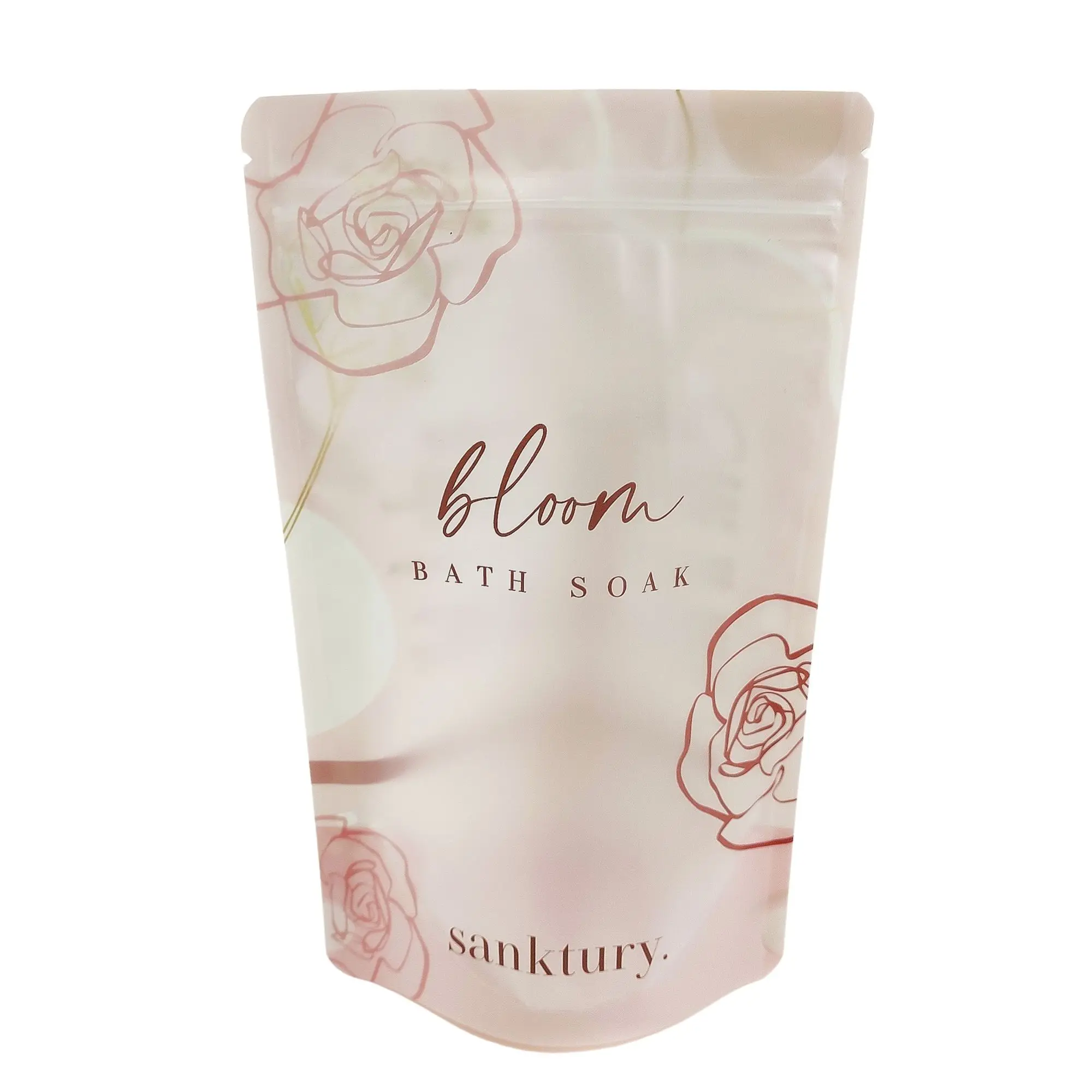 Пакет из скраба и соли для спа-ванны пакет с устойчивой молнией пластиковый мыла морской пакеты упаковки продуктов ванны