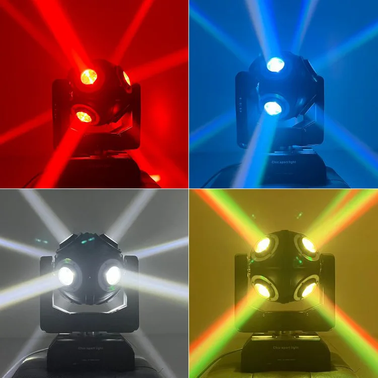 Vorlane good quality 10W*12pcs RGBWW 4IN1 Dj Equipment Stage Light Rotating Disco Light Laser Light Beam