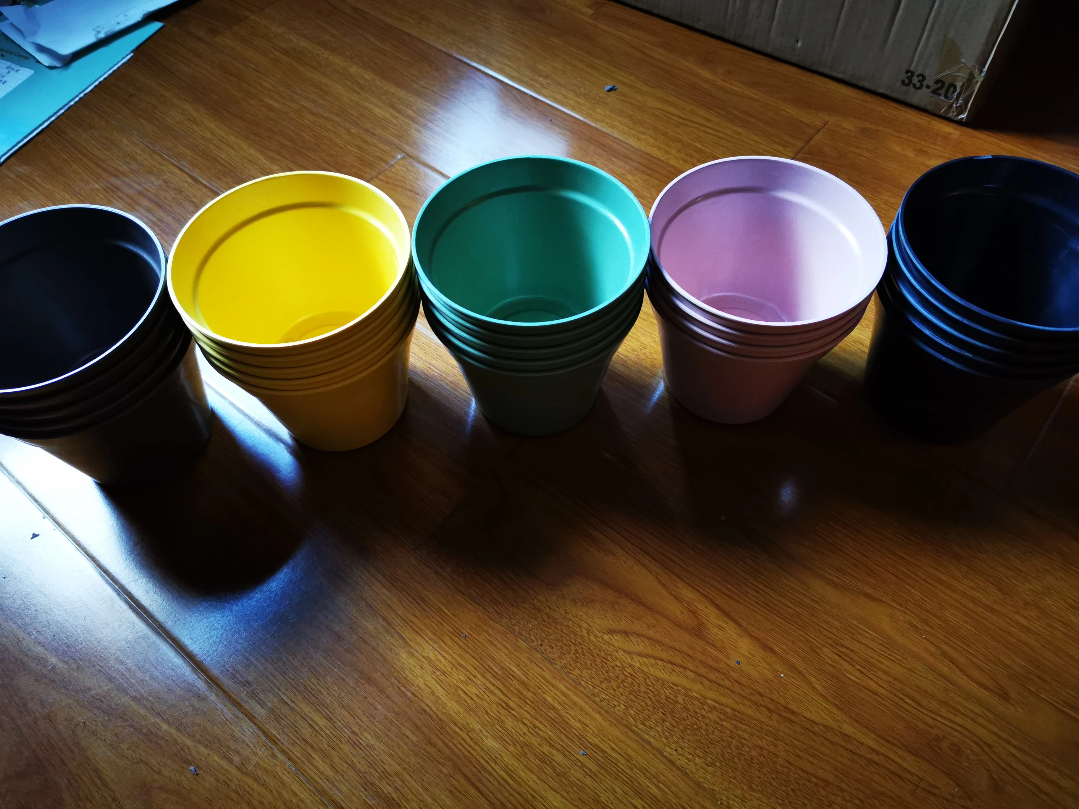 Eco-friendly Portable Bamboo Fiber Flower Pot Plant Biodegradable Kids Adult Jiangsu