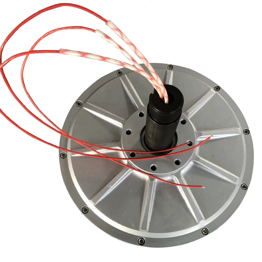 Axial Flux Three Phase Coreless Permanent Magnet Generator 5KW High RPM 220V 380V For VAWT