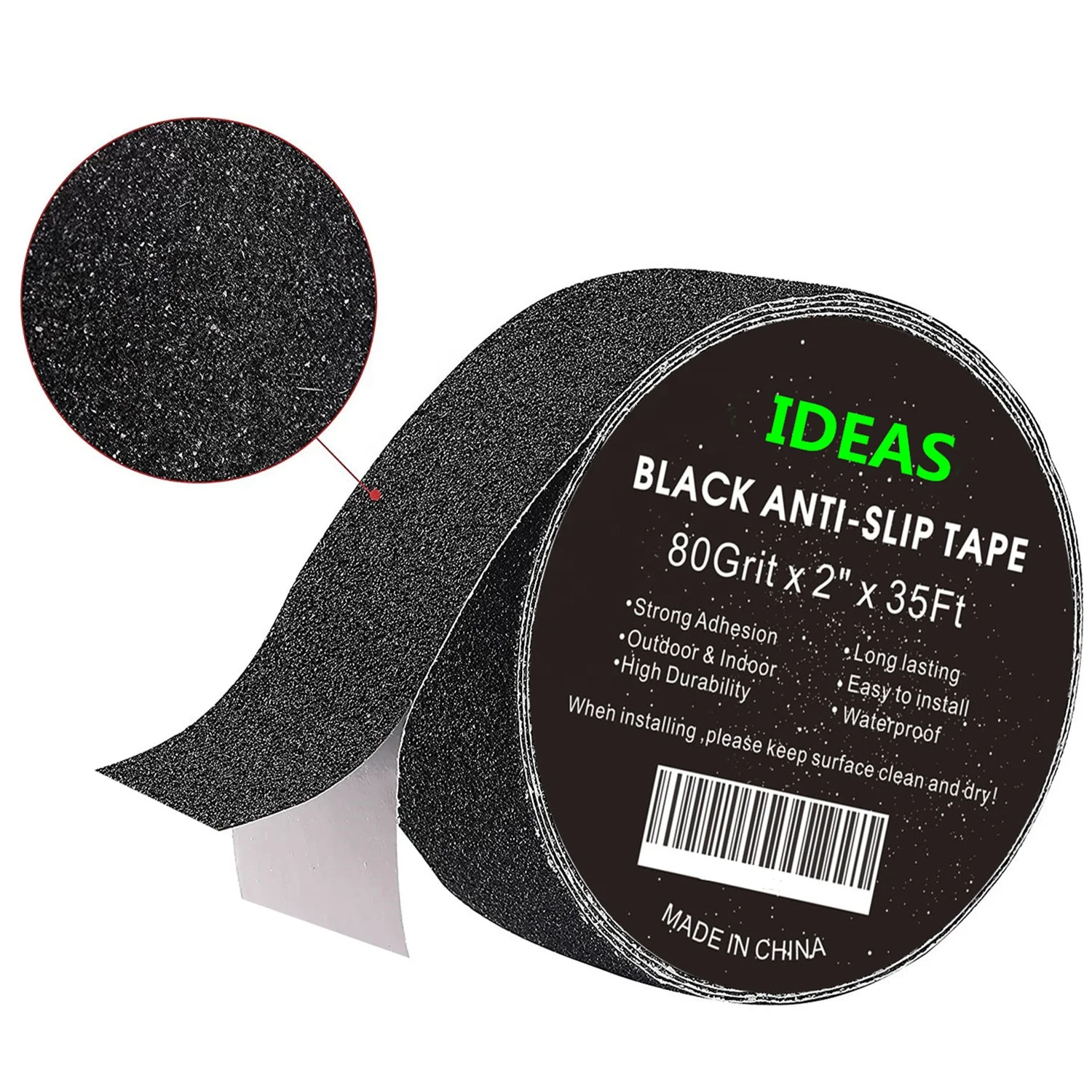 Anti Slip Traction Tape - 2inch- Best Grip non slip tape, Abrasive Adhesive for Stairs, Safety, Tread Step