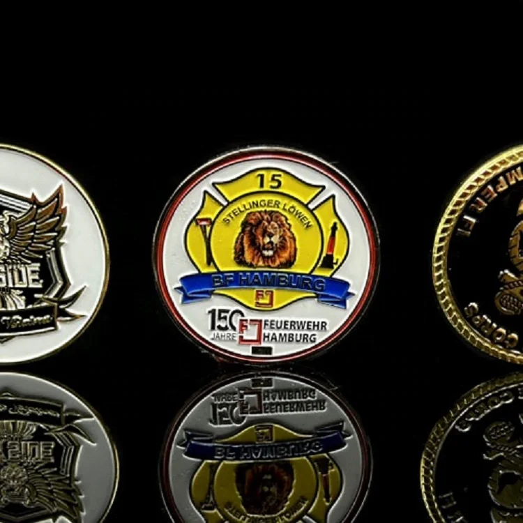 High Quality Custom 3D Die Cast Old Logo Antique Copper Metal Engraved Number Challenge Coins For Souvenir
