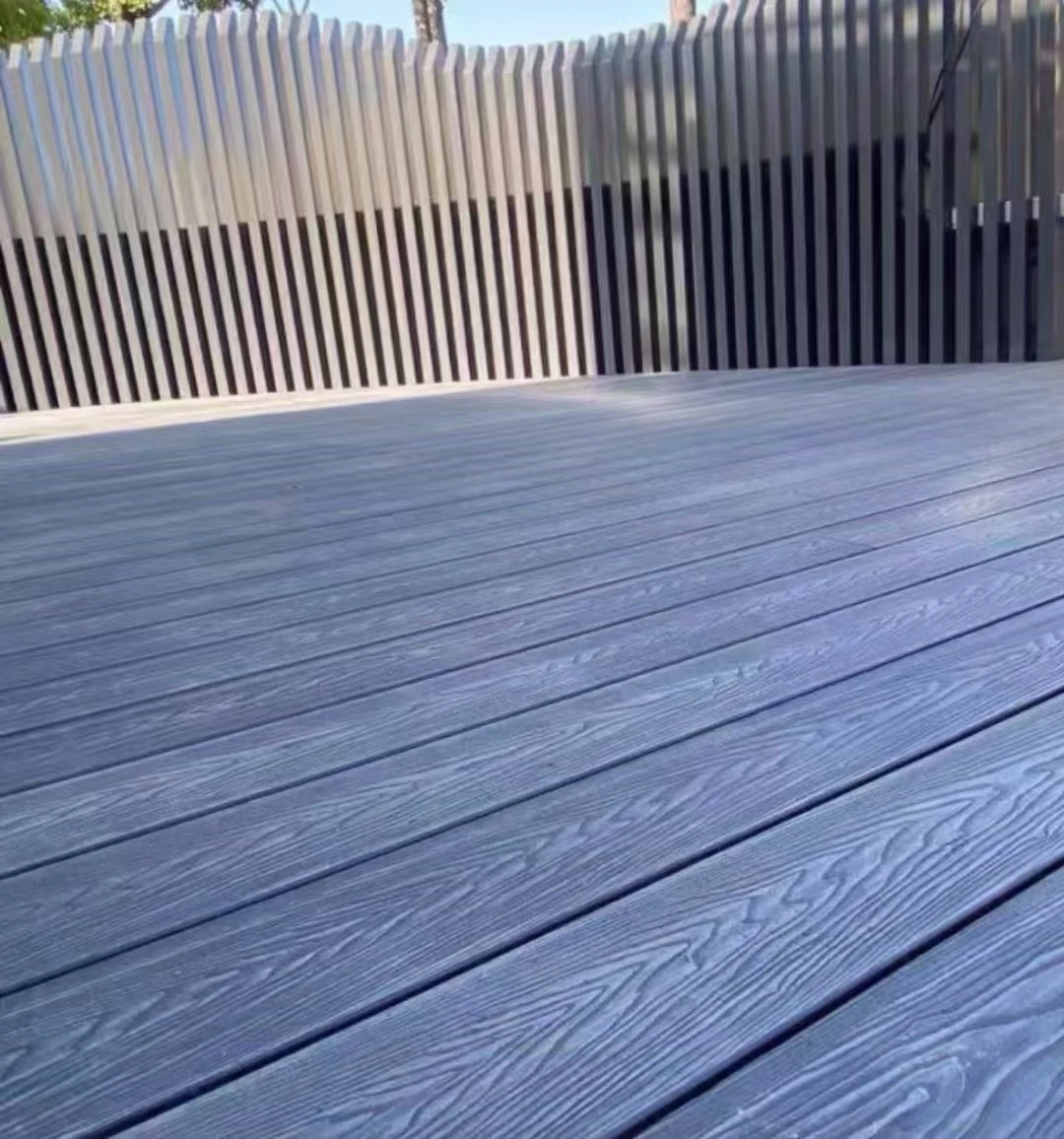 Modern Design Waterproof WPC Composite Decking Teak Wood Plastic Grain Surface Outdoor Garden Exterior Floor Decking Made Oak