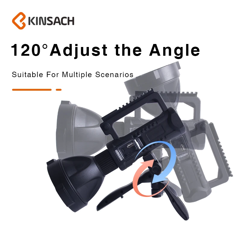 Wholesale 20w Four Stage Switch 1000lm Led Super Power Search Light Wireless Zoomable 12v/24v Searchlight