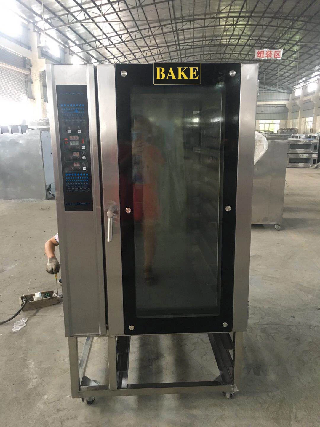 Bakery 8 Trays Electric Rotary Rack Oven Pizza Bread Making Machine Convection Gas 8 Pans Rotating Rack Oven Bakery Baking Ovens