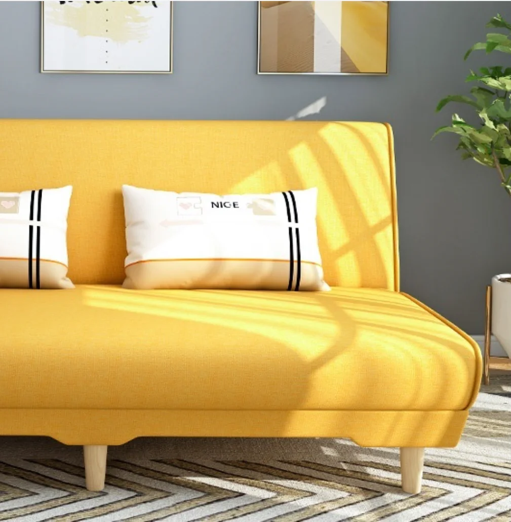 
AliGan folding sofa bed small apartment rental apartment sofa bed bedroom living room dual-use simple fabric sofa 