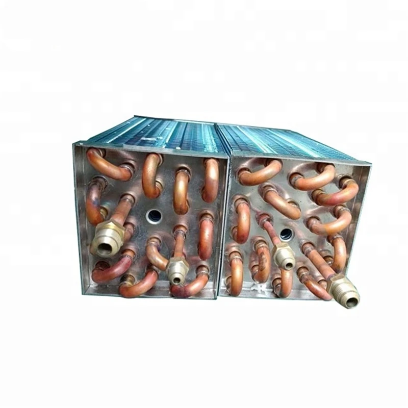 Copper tube aluminum fin evaporator coil for kitchen air conditioning
