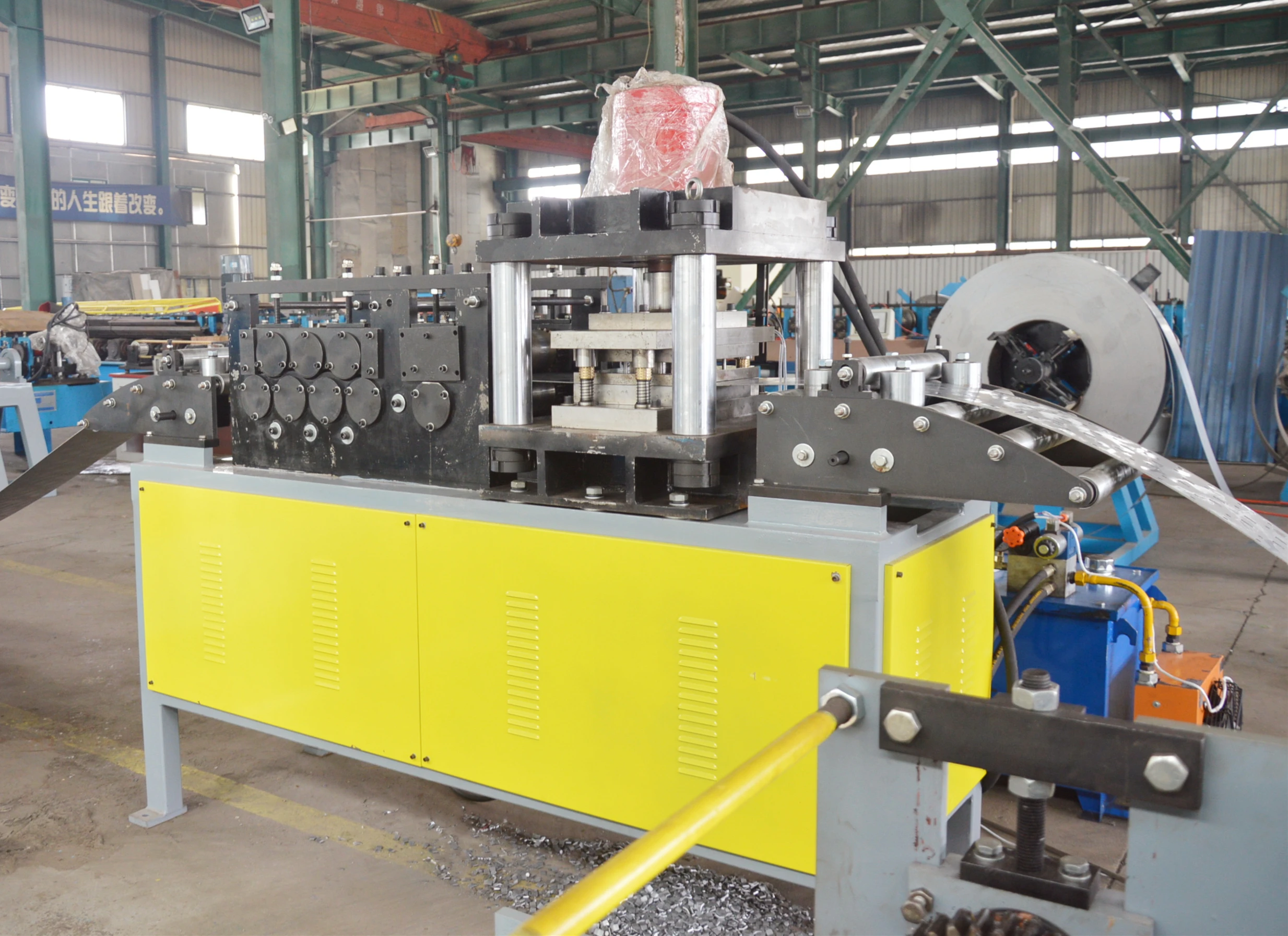 Equipment production of Rack upright roll forming machine Galvanized Racking machine Storage Rack Upright Roll Forming Machine