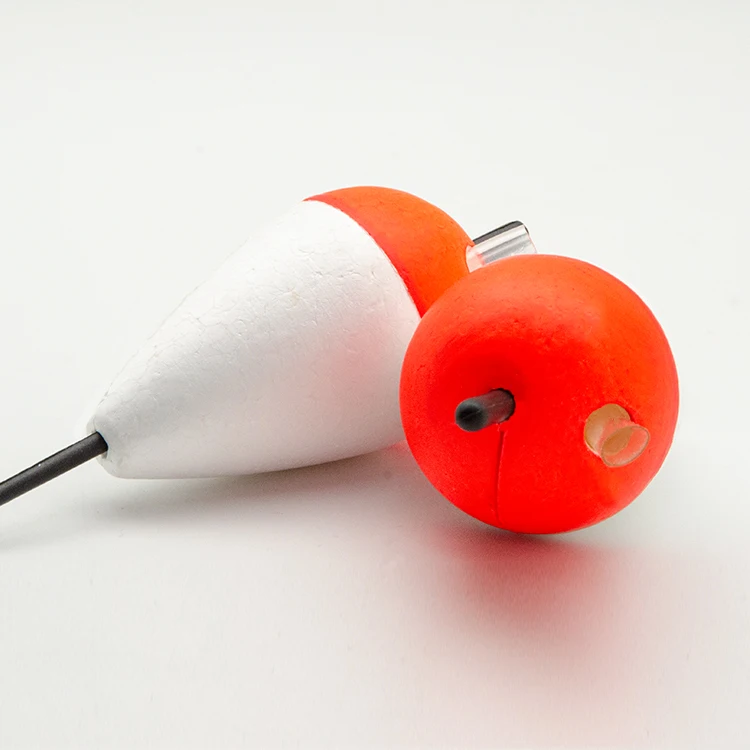 80mm 2ps/sets Eps Foam Mixed Colour Environmentally Fluctuate Friendly Materials High Quality Trout Luminous Fishing Floats Set