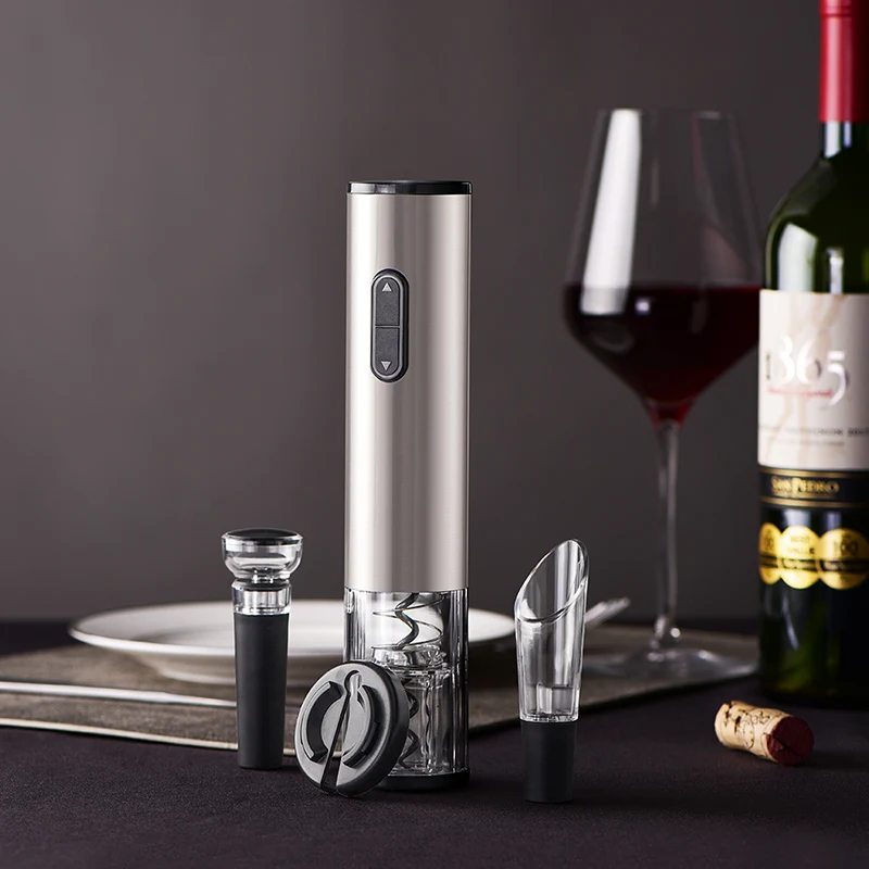 Christmas wine gifts corkscrew electric wine bottle opener with color box