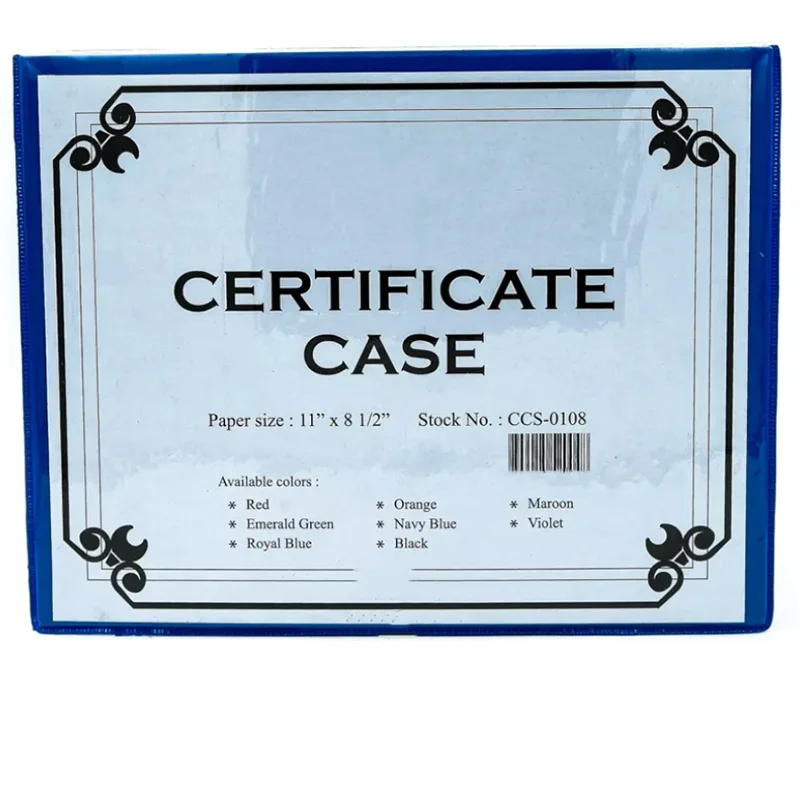 Customized PVC Manila Certificate Holder for Diploma