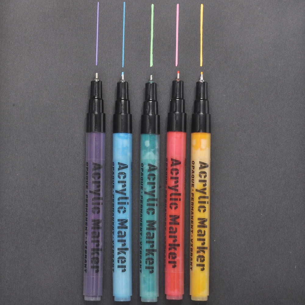 Permanent  Acrylic Marker Multifunctional Fine Tip DIY Waterproof Non Toxic Art Acrylic Marker Pen