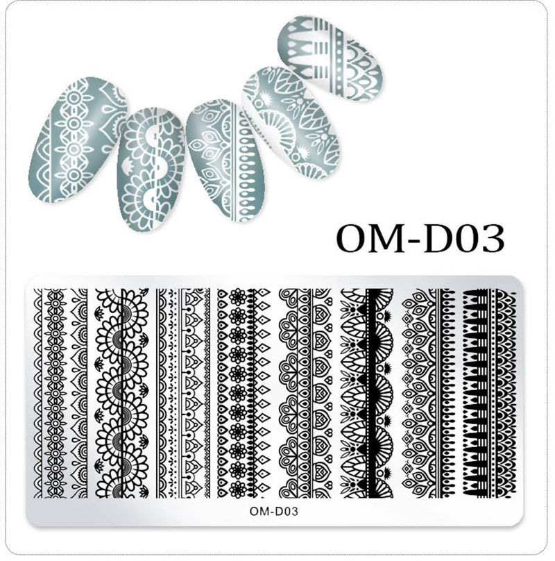NAP004 12*4cm  nail stamping plates custom  for nails polish nail art design stencil  manicure accessories and tools NAP004