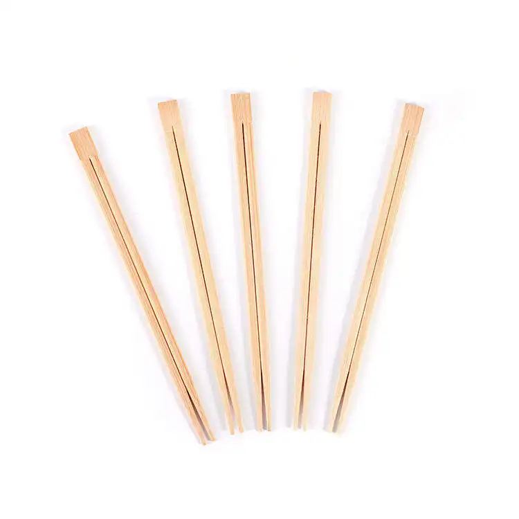 Custom Logo Disposable Personalized Sushi Paper Cover Wooden Bamboo Chopsticks