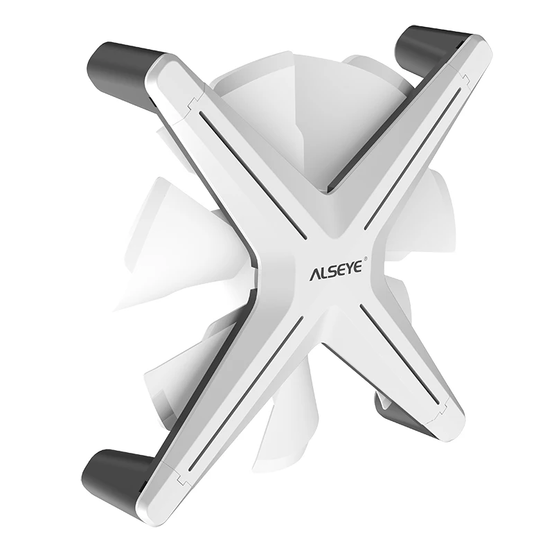 Настольный охлаждающий вентилятор Alseye X12 120 мм с белым корпусом без рамки
