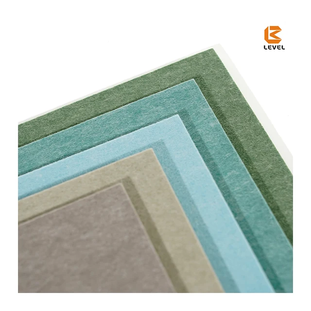 Leveltech Colorful 100% Recyclab Material Decorative Wall Panel Polyester Fiber Acoustic Panel