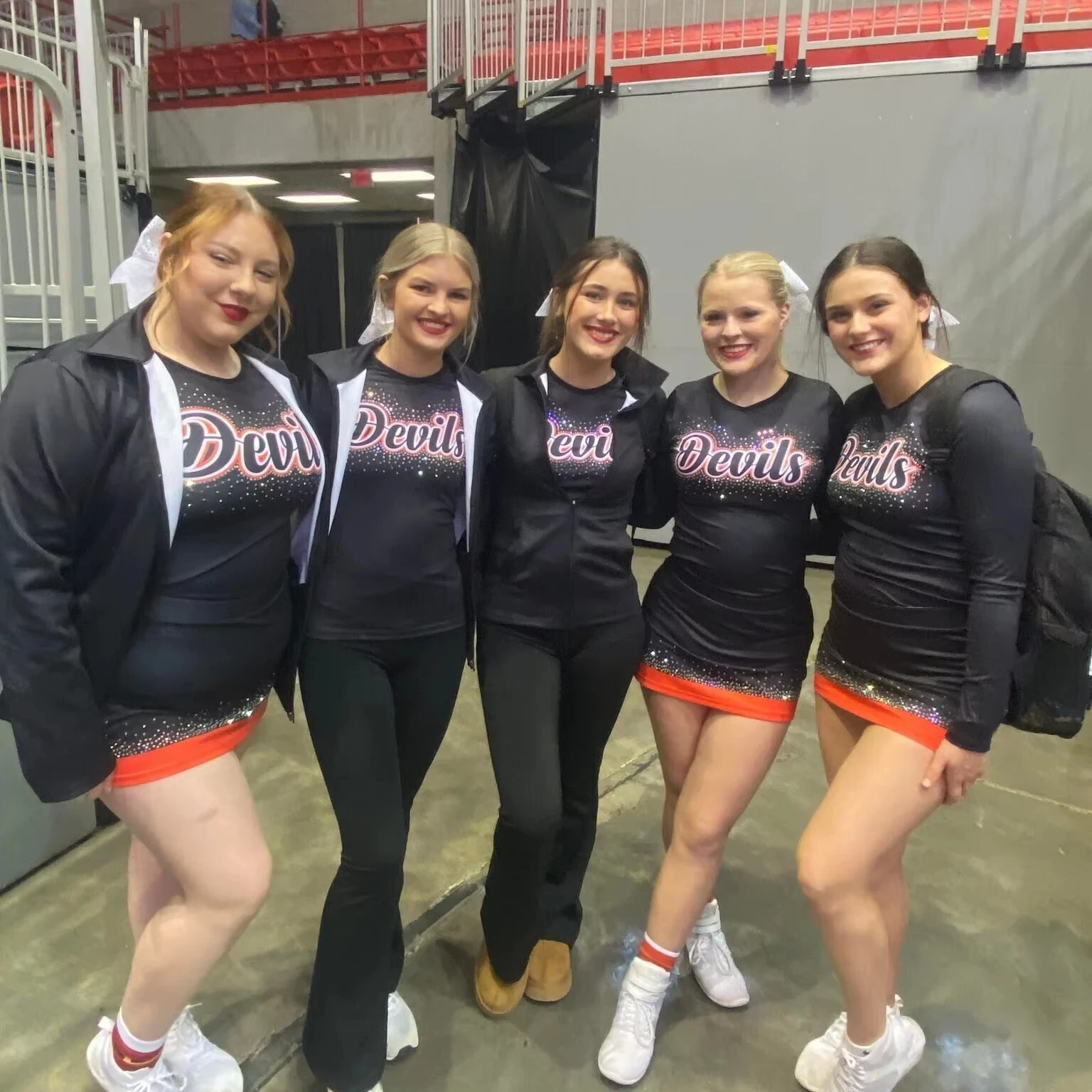 Custom Youth Rhinestone Gear Child Bling Varsity TrainingTracksuits Sublimated Jacket and pants Cheer Warm Up Warmup Sets