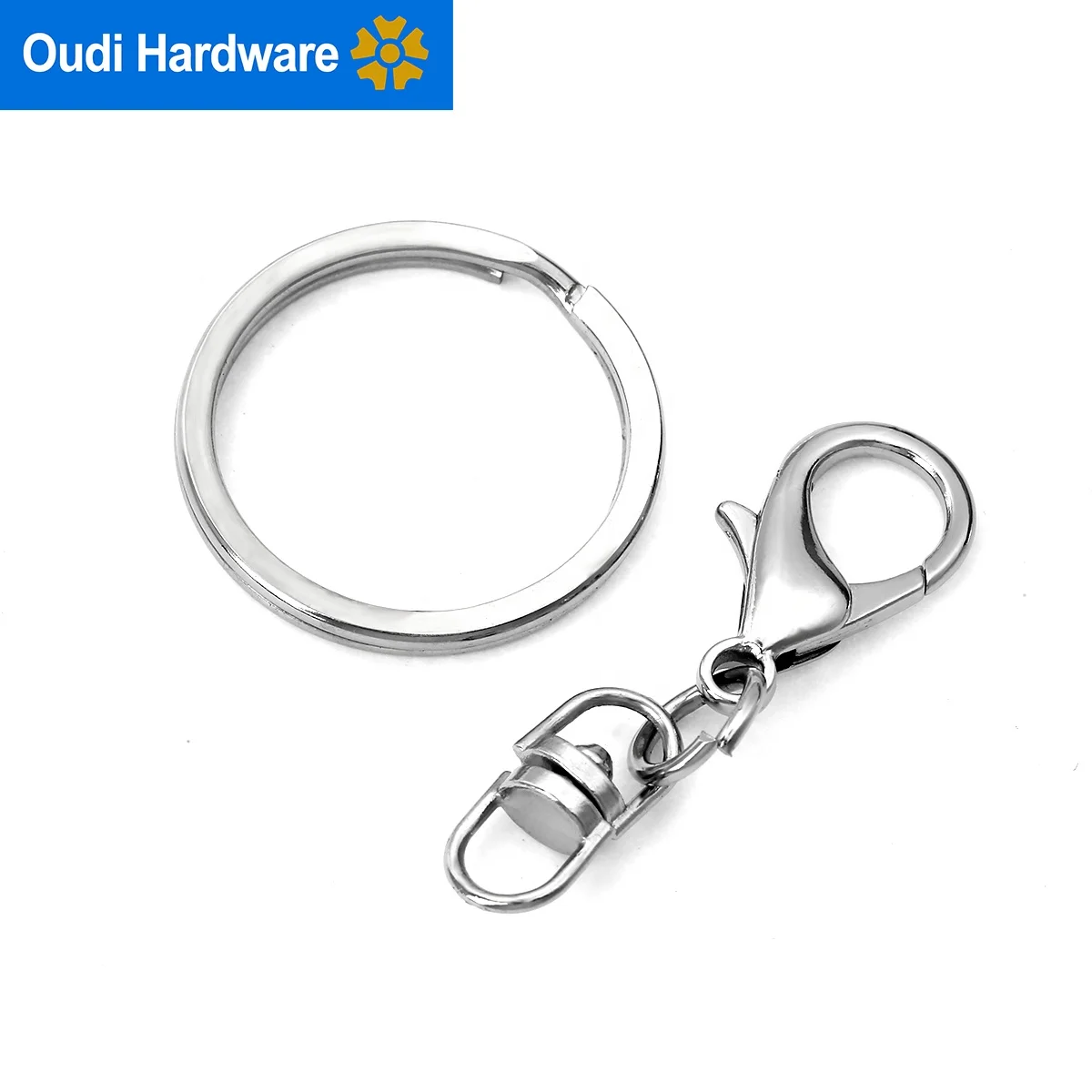 Factory Supply Key Chain Accessories Metal O Ring Custom Split Key Chain Ring With Logo Round Metal Key Ring For Keychain