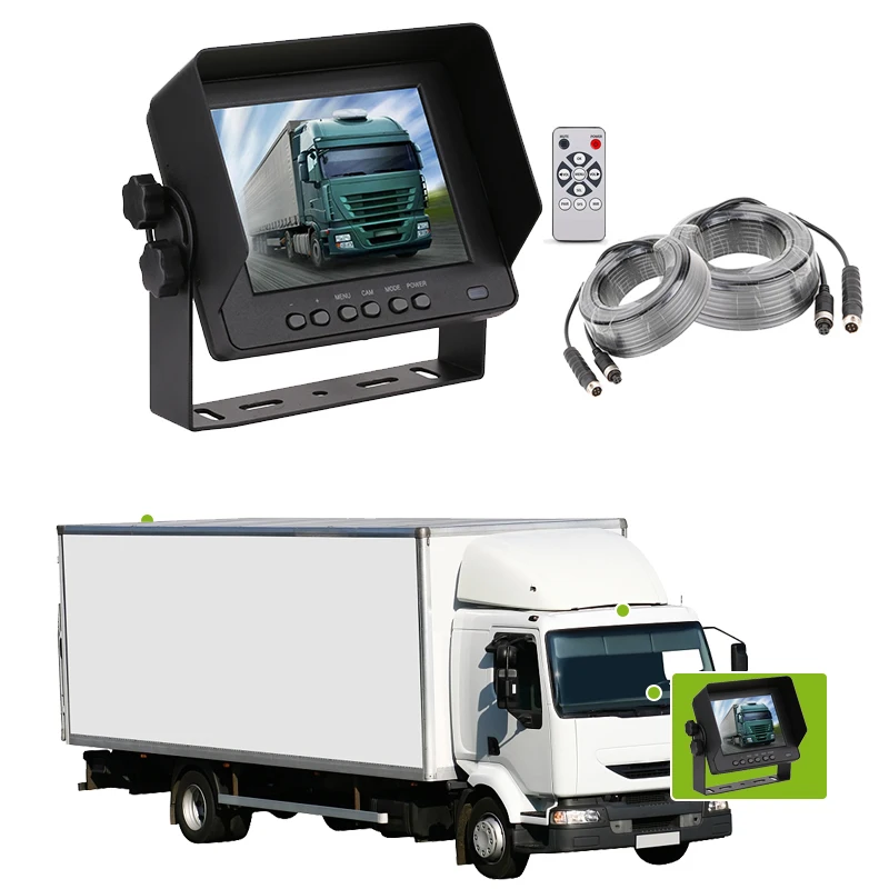 Reverse 5 Inch LCD Monitor  Waterproof Mini LCD Car Monitor With Remote Control