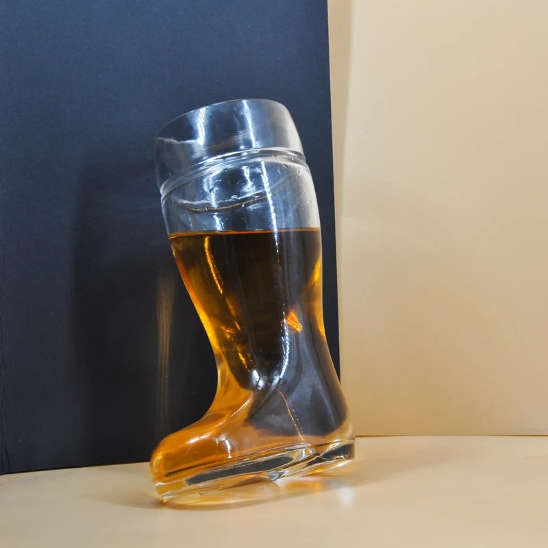 Unique Boot Shape Glass Cup Beer Glasses 600ml Wholesale