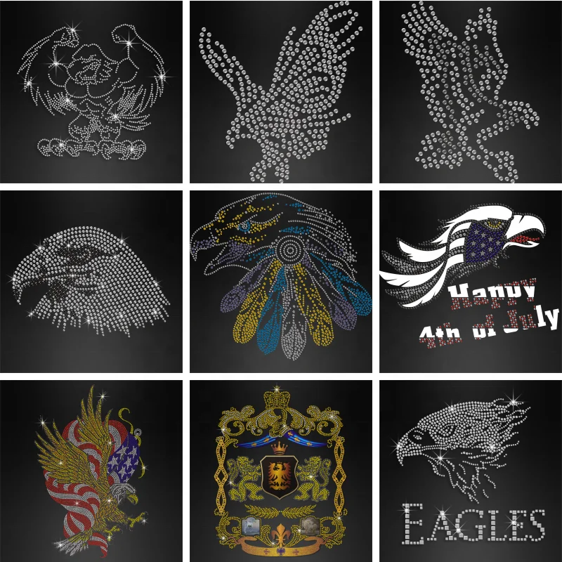 Manufacturer Transfer Printing Bling Bling Iron On Heat Transfer Designs