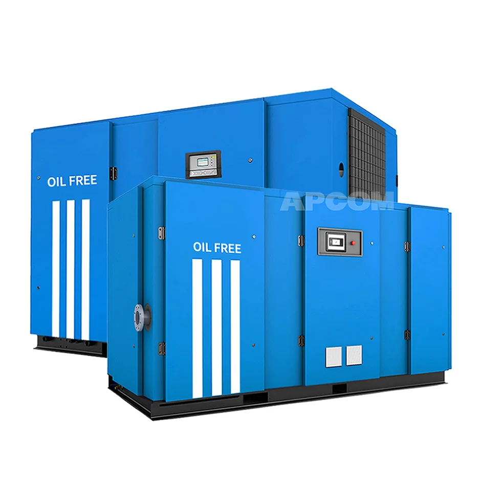 APCOM 200KW Air-compressor China 270hp air Compressor Oil Free 270 hp 200 kw Aircompressor Oil-free Screw
