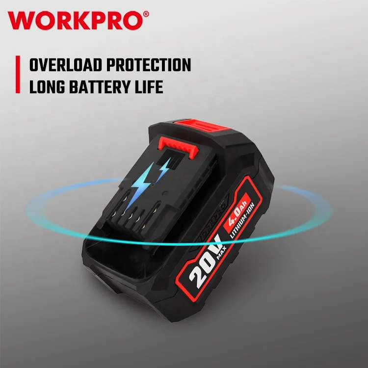 WORKPRO 20V 2.0Ah Li-Ion Rechargeable Battery 18650 Lithium-Ion Energy Storage Battery