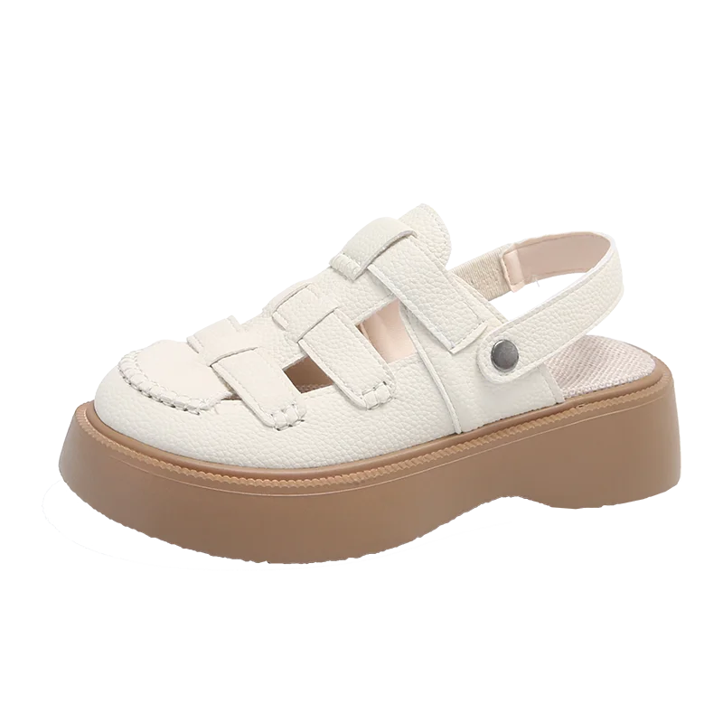 Женские пляжные сандалии на плоской подошве